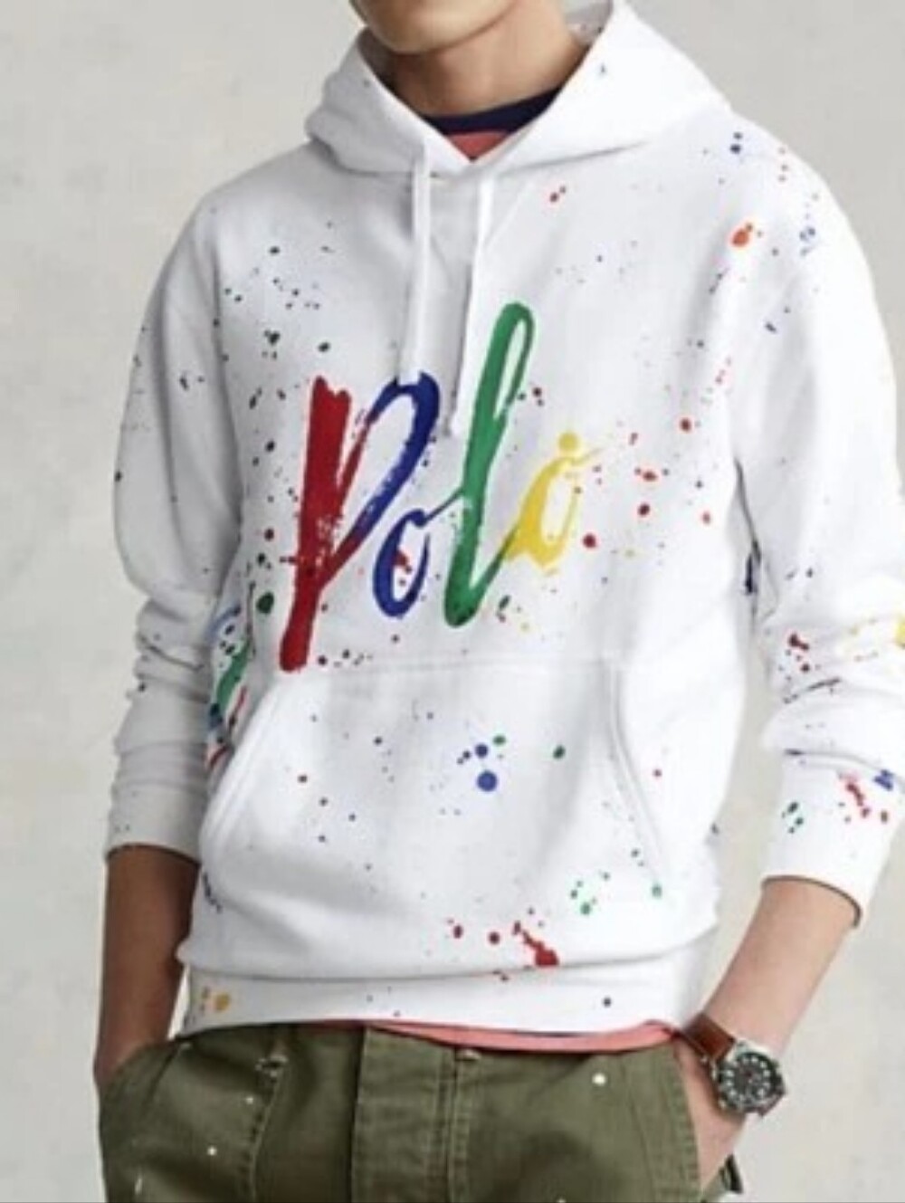 Polo Ralph Lauren Paint Splatter Hoodie Medium